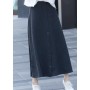 Elegant button long skirt