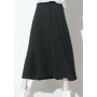 Elegant button long skirt