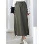 Side pocket cotton skirt