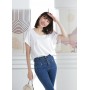 Front pleated casual blouse