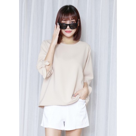 Ribbon sleeve blouse