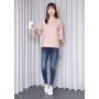 Ribbon sleeve blouse