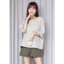 Ribbon sleeve blouse