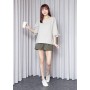 Ribbon sleeve blouse