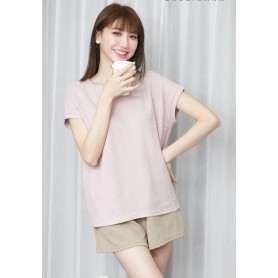 Waffle simple cotton T