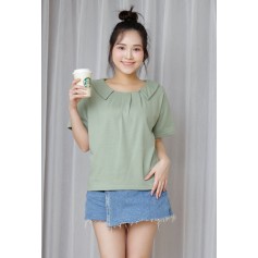 Collar Cotton T-shirt
