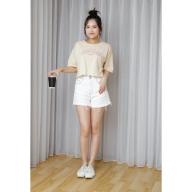 Letter Cotton Crop Top