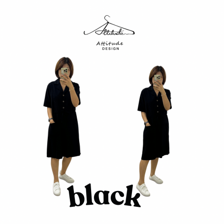 Cotton Front pocket dress