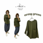 Cat pocket cotton long Blouse