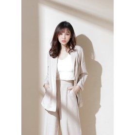 U Neck Suit Coat