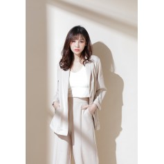 U Neck Suit Coat