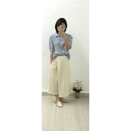 Collar Soft Linen Blouse