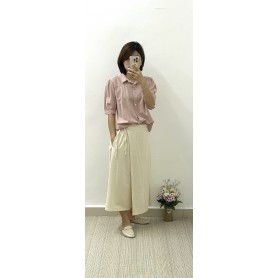 Collar Soft Linen Blouse
