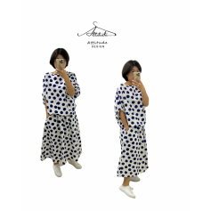 Dot2 Oversized Cotton Blouse