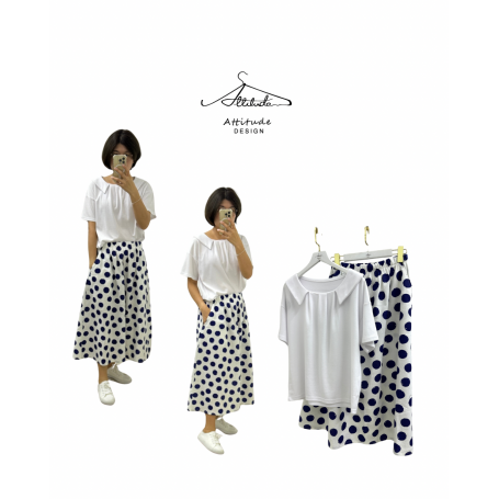Dot2 A line Skirt