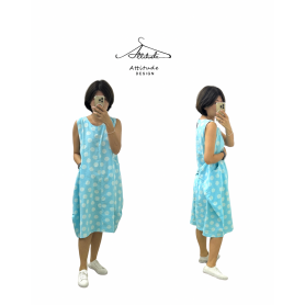 Baby Doll Button Dress 韓版鈕扣純棉洋裝