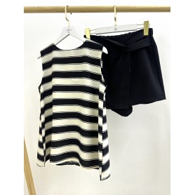 Satin Stripe Singlet