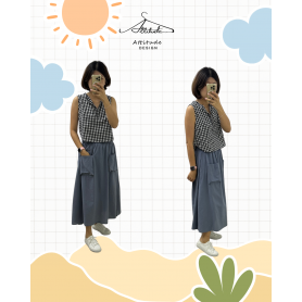 Big Pockets Cotton Skirt