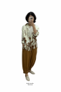 Mix Linen Pants混麻紗縮口長褲