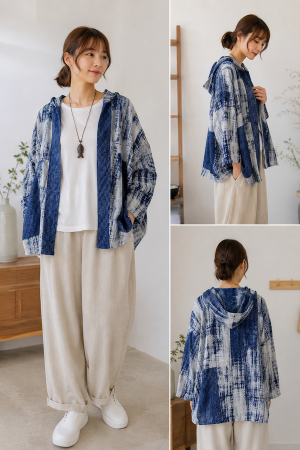 Cotton Salu Hooded 純棉印花 Salu Cotton 連帽外套