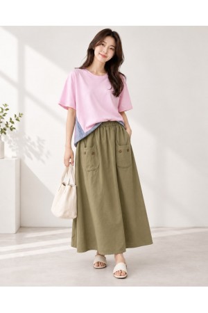 Mix fabric Cotton Tshirt
