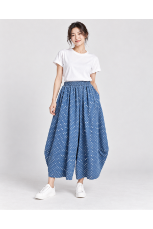 Small Dot Denim Jeans 小波點單寧牛仔氣球褲